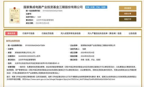 注冊資本3440億元 國家大基金三期來了,六大行均參與出資